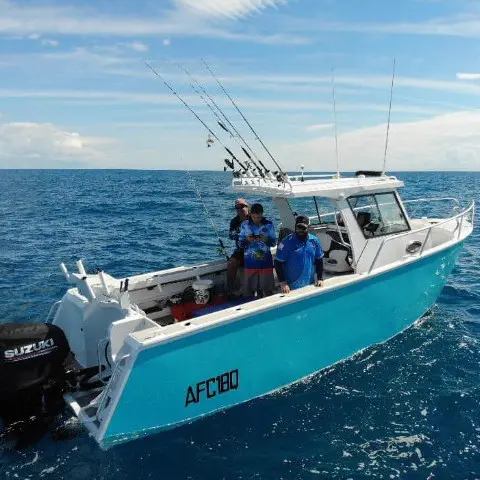 Barcos de pesca em alumínio, 7.5m, passeio ao ar livre, cabina, centro de caminhadas, venda