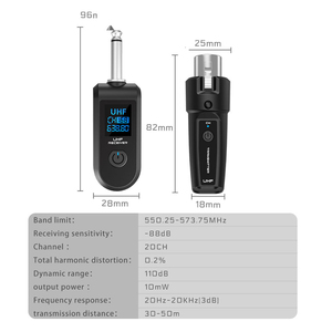 Bộ chuyển đổi micro động GAW-MA18 cho guitar, thu âm có dây sang không dây, bộ thu phát micro và phụ kiện - Product Image 4