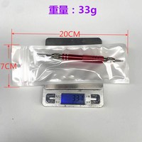 Outil de badminton double-embout rouge de qualité supérieure et durable pour le remplacement de la bande de grip, le guidage de la cordage, le retrait/le serrage des cordes