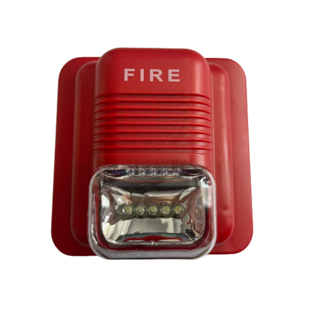 12V 24V Sound and Flash Fire Alarming Strobe Siren for Security System