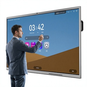 Monitor LCD inteligente Hissview de 55, 65, 75, 85, 86, 98 y 110 pulgadas con pizarra táctil de 40 puntos, cámara integrada, micrófono y panel interactivo. - Product Image 2