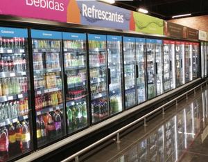 Ultra şeffaf cam kapi hava-soğutma soğutucu vitrin dik buzdolabı bira içecek içecek içecek soğutma ekipmanları - Product Image 2