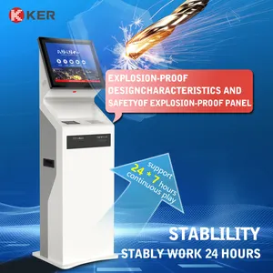 18.5 Inch A4 Rapport Verzamelen In Winkelcentrum Voor Zelfbedieningskiosk Touchscreen Pc Selfservice Ticket \ Rapport Print Kiosk