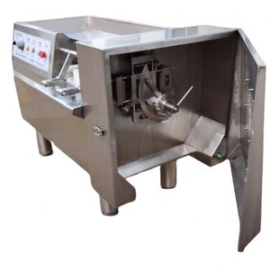 Máquina Cortadora Automática Eléctrica de Carne de Pescado, Cerdo, Res y Vegetales en Tiras, Cubos y Rebanadas Congeladas o Frescas - Product Image 4