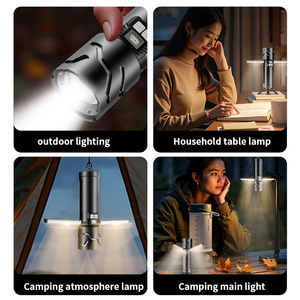 ไฟฉาย LED 30W สว่างเป็นพิเศษ ระยะไกล พร้อมจอแสดงผลดิจิตอล แบตเตอรี่แบบชาร์จไฟได้ แสงสีขาวอเนกประสงค์ - Product Image 5