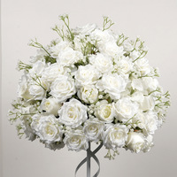 Boule de roses artificielles réalistes faites à la main, style moderne, pour centres de table de mariage, de Noël ou de chemin de table