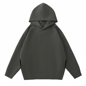 Streetwear OEM personnalisé en gros poids lourd motif solide coupe régulière conception simple pullover hommes sweats à capuche - Product Image 1