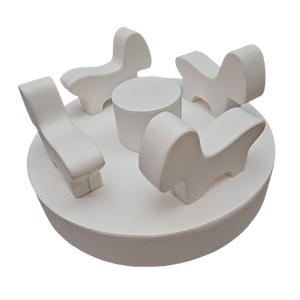 Electronic Soft Merry Go Round Soft Play Horse Rider Soft Play Equipment Indoor Playground Kids para alquiler - Product Image 1