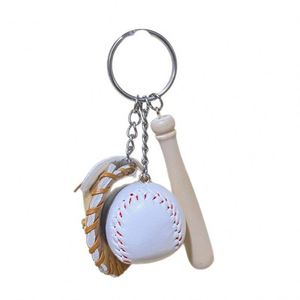Wholesale Simulation Mini Sports Keychain Baseball/Badminton/Tennis/ Pendants Metal Hanging Accessories for Bags Souvenirs - Product Image 1