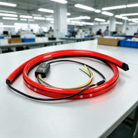 100cm evrensel kırmızı LED üçüncü fren lambası şeridi çok fonksiyonlu yanıp sönen durdurma sürüş uyarı ışığı yeni 12V oto araba güçlendirme