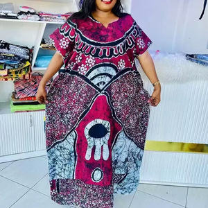 Nouvelle Robe <span class=keywords><strong>Boubou</strong></span> Imprimée Europe États-Unis, Vêtements Africains, Abaya, Robe Musulmane Dashiki Grande Taille, Mode Estivale, Kaftan pour <span class=keywords><strong>Femme</strong></span> - Product Image 3