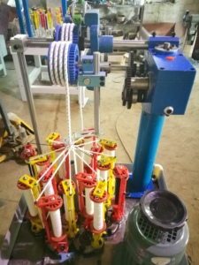 Mini Mô Hình Một đầu Polypropylene dây sợi Carbon ren dệt máy 16 tàu sân bay PP dây bện máy - Product Image 5