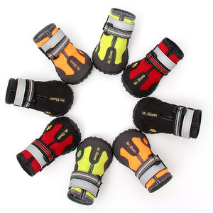 पालतू कुत्ते जूते जूते खेल पर्वत पहनने योग्य पालतू जानवर pvc सोल्स वाटरप्रूफ चिंतनशील कुत्ते जूते क्लासिक कुत्ते मोजे टिकाऊ 300 पीसी - Product Image 3