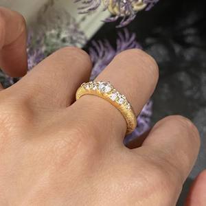 แหวนกาแล็กซี่ประดับเพชรเต็มวง สไตล์วินเทจอิตาลี เงินแท้ S925 ฝังเพชร งานฝีมือขัดเงาสุดหรู - Product Image 5