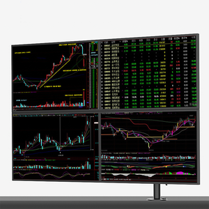 Bốn Heavy Duty màn hình cánh tay đứng máy tính để bàn có thể điều chỉnh 17 "-32" <span class=keywords><strong>Quad</strong></span> <span class=keywords><strong>ARM</strong></span> Màn hình chủ đứng - Product Image 4