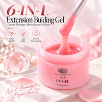 Gel dur Orchid Fox pour extension d'ongles, gel UV de construction solide amovible pour extension d'ongles