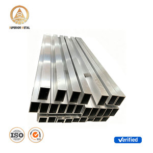 <span class=keywords><strong>Tube</strong></span> carré en aluminium de taille standard d'usine 150 mm 2020 4040 6060 8080 100x100 - Product Image 1