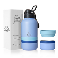 Bouteille d'eau pour chien de sport Bouteilles d'eau pour chien de gymnastique et de sport en acier inoxydable étanches-Bouteille thermos isolée à double paroi