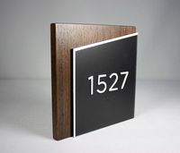 BOYANG personnalisé bâtiment chambre Plaques acrylique Braille porte numéro signe plaque pour extérieur jardin porte décor