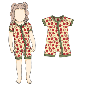 Nieuwste promotieprijs Nieuwe aanwinst Ademend Koel Zomermodel Bamboe Korte Mouwen Rits Rompertje voor Kinderen - Product Image 4