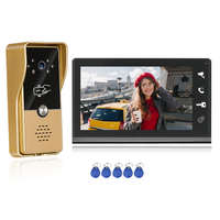 VIDEW Interphone de porte 4 fils au design le plus vendu, caméra étanche IP65, système d'interphone vidéo 7 pouces pour villa, pour la sécurité domestique