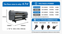 Imprimante à sublimation Fedar FD5198E-B 1,9 m à haut rendement, 8 têtes Epson I3200-A1-2, machine d'impression numérique sur tissu pour vêtements de sport
