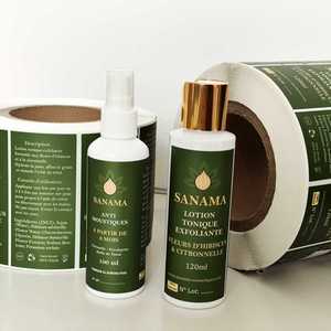 Tùy chỉnh bao bì cuộn nhãn dán nhãn UV bù đắp in logo với tự dính Vinyl giấy không thấm nước và vật liệu nhựa - Product Image 2