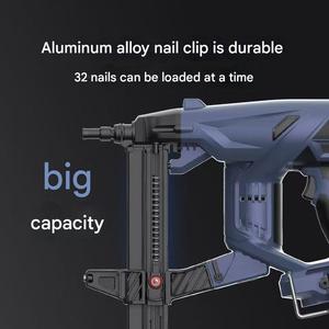 Pistolet à clous sans fil Toua DCCN40A - Cloueur en acier inoxydable de qualité industrielle, pistolet à clous à batterie au lithium pour béton - Product Image 4