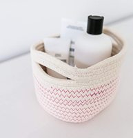 KUYUE-Paniers de Rangement Tissés Ronds en Corde en Coton pour Couverture, Vêtements, pour Supermarché, Bijouterie