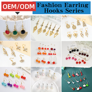 أقراط جديدة عصرية من الفولاذ المقاوم للصدأ على شكل فاكهة الكرز مع اللؤلؤ والأكريليك للنساء - Product Image 4