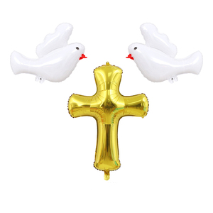 Ballons créatifs en aluminium en forme de croix de pigeon pour la Sainte-Cène et la décoration des fêtes - Product Image 1