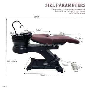 Fauteuil de lavage de luxe pour salon de coiffure avec massage, lit de spa japonais pour <span class=keywords><strong>shampoing</strong></span> thaïlandais - Product Image 3