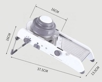 Mandoline multifonctionnelle professionnelle en acier inoxydable réglable pour couper et râper les légumes