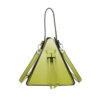 Luxus Damen Dreieck Form PU Handtasche mit Polyester Futter Stilvolle lässige Cross body Schulter Einkaufstasche große Kapazität