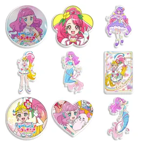 50Pcs Pretty Cure Ster Twinkle Print Planar Hars Plaksteen Voor Diy Telefoon Case Charme Decoratie Materialen