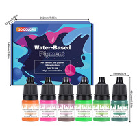 Lot de 30 couleurs de pigments à base d'eau 5ml pour résine écologique, plâtre en poudre, jesmonite, pâte vibrante de couleur longue durée pour l'artisanat.