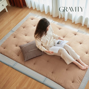 Nệm gấp gọn kiểu Nhật làm từ bông cuộn 2,5 inch, <span class=keywords><strong>d</strong></span>ùng làm đệm trải sàn, nệm <span class=keywords><strong>futon</strong></span> để ngủ - Product Image 2