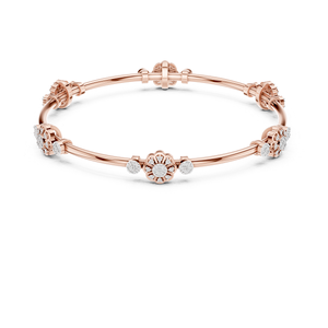 Designer Lab Grown Diamond Rose Gold <b>Bracelet</b> for Women Luxury Fine Jewelry Elegant Stylish Fashion Gift - Product Image 1