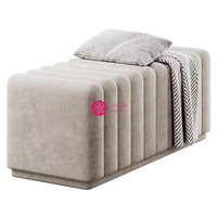Yicheng Beauty Tabouret de canapé long en tissu, design moderne et épuré, pour chambre à coucher, bout de lit, vestiaire, espace à chaussures, hôtel, salon, haute qualité