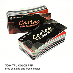 CARLAS - Película Protectora de Pintura para Automóviles de TPU Autoregenerable de Alta Calidad de 7.5 Mil, Carta de Colores, Muestras de Película para Carrocería, Envío Gratuito - Product Image 1