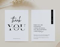 Cartes de remerciement personnalisées de luxe, colorées, meilleurs vœux, merci pour votre soutien à la petite entreprise, carte de soins