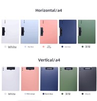 Classeur A4 multifonctionnel Rapports des étudiants Bloc d'écriture Attelle horizontale verticale Support de données de livre Dépôt de matériel PP
