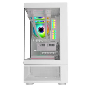 Boîtier pour ordinateur de jeu en acrylique avec verre latéral pour ordinateur, boîtier cpu blanc - Product Image 3