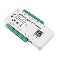 Système d'automatisation de l'éclairage d'escalier DC12-24V Câblage à 16 canaux nécessaire Contrôle de l'application Bluetooth et gradation coulissante RF Modes multiples