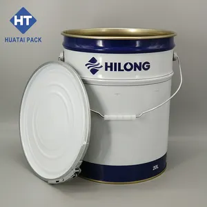 High Quality 20L Empty Tinplate Ink Barrel Can Drum With Locking Ring Lid