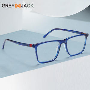 Montures de lunettes carrées pour femmes Greyjack Ac1006, monture complète, anti-lumière bleue, monture en métal - Product Image 2