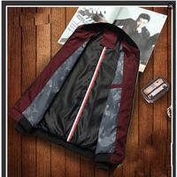 Veste d'automne et d'hiver pour homme, col montant, coupe-vent, manches longues, style décontracté et bomber, fabrication sur mesure