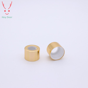 Tapa cuentagotas de aluminio dorado brillante Hey Deer para aceites esenciales, cierre de botella de aromaterapia de 18 dientes - Product Image 5