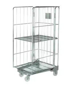 Commerciële opslag, draagbaar, logistiek, verstelbare middenverdeler, <span class=keywords><strong>2</strong></span>-zijdig, wielen met laag geluidsniveau, een basisrolkooi - Product Image 5