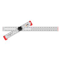 Règle carrée en forme de T en alliage d'aluminium réglable multifonction durable ONKEL.J 65,7x37cm 521,5g
